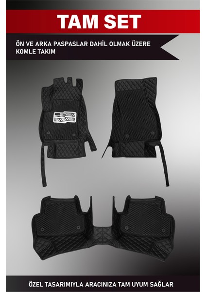 Volkswagen Taigo (2022 ve Sonrası) 8d Deri Havuzlu Oto Paspas | Tam Koruma & Hızlı Montaj modelleri
