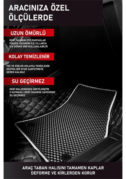 Fiat Egea Station Wagon (2016-2020) 8d Deri Havuzlu Oto Paspas | Tam Koruma & Hızlı Montaj indirimleri