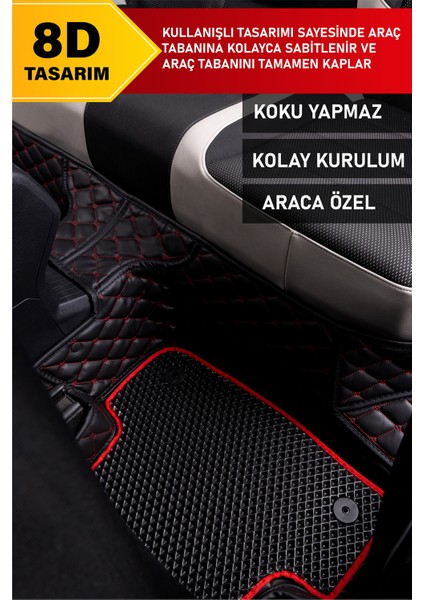 Nissan X-Trail (2014–2021) 8d Deri Havuzlu Oto Paspas | Tam Koruma,araca Özel & Hızlı Montaj fırsatları