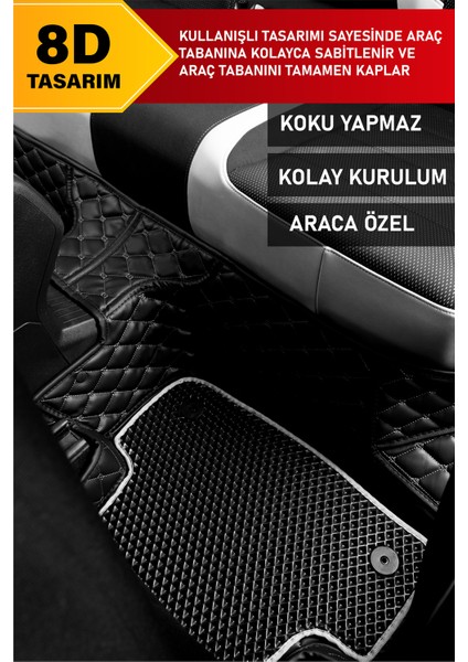 Opel Insignia (2008-2017) 8d Deri Havuzlu Oto Paspas | Tam Koruma,araca Özel Kesim & Hızlı Montaj fırsatları