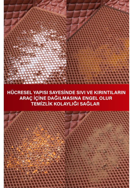 Fiat 500L (2012-2022) 8d Deri Havuzlu Oto Paspas | Tam Koruma,araca Özel & Hızlı Montaj