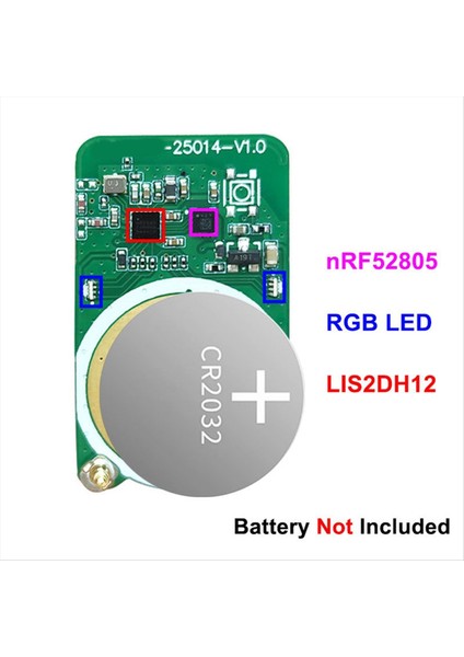 Nordic NRF52 Serisi Bluetooth Beacon Tag LIS2DH12 Sensör Ble 5.0 Düşük Güç Tüketim Modülü Eddystone Lbeacon (Yurt Dışından) modelleri