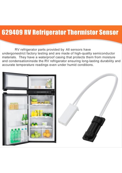 629409 Norcold N611, N621, N641, N811, N821, N841, 2118 Serisi Için Rv Buzdolabı Termistör (Yurt Dışından) modelleri