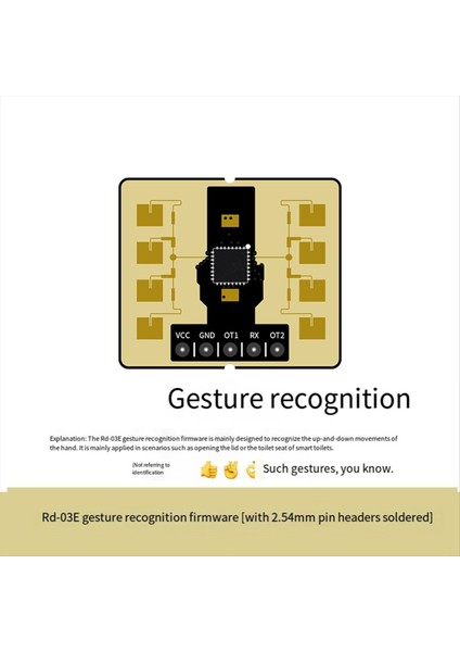 24G Insan Vücudu Hareketi Gest Tanınma Radar Sensör Modülü RD-03E (Yurt Dışından) modelleri