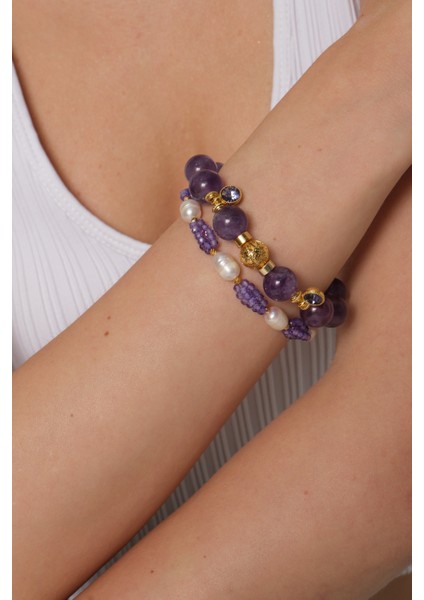 Ikili Ametist Bileklik fırsatları