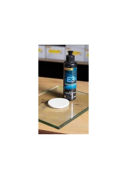 Pasta Cila Mırka Polarshıne E3 Cam Polisaj 250ML+ Cam Keçesi Polisaj 125 mm Cam Yüzey Parlatma Seti fiyatları