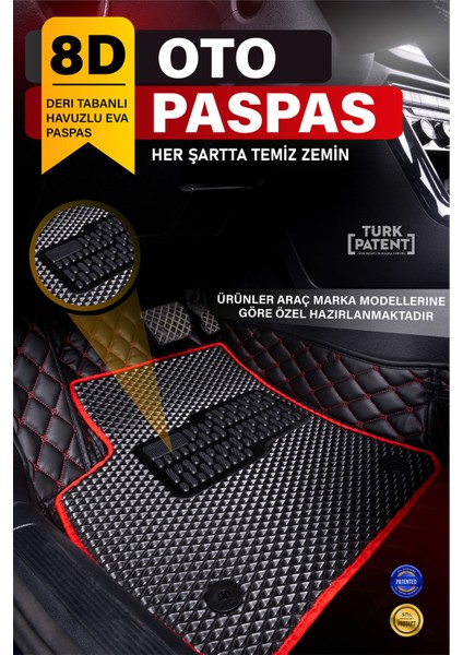 Opel Astra H Sedan (2004-2010) 8d Deri Havuzlu Oto Paspas | Tam Koruma & Hızlı Montaj fiyatları