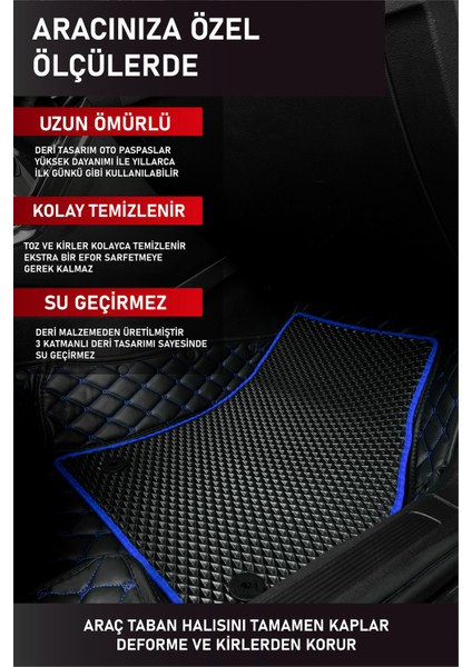 Seat Altea Xl (2004-2015) 8d Deri Havuzlu Oto Paspas | Tam Koruma,araca Özel & Hızlı Montaj indirimleri