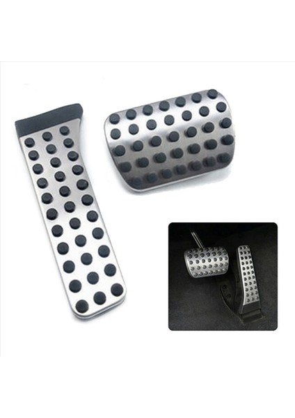6pcs Araba Hızlandırıcı Fren Ayağı Pedalları Kapak Ayak Dönemi Padü Mercedes Benz C E S Glk Slk Cls Sl Sınıfı W203 (Yurt Dışından) fırsatları