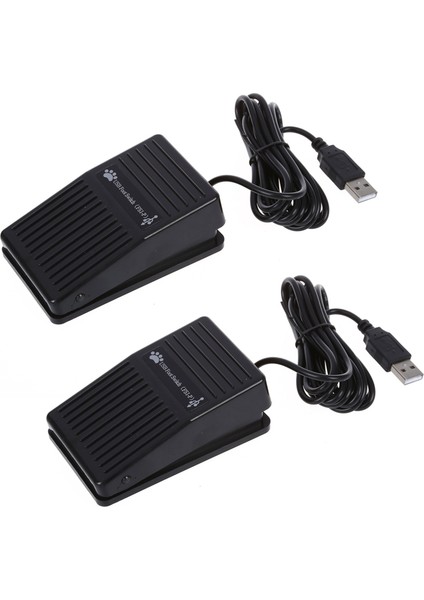 Pc Bilgisayar Oyunları Için 2x USB Ayak Anahtarı Kontrol Klavye Eylemi Yeni Pcsensor Ayak Anahtarı USB Hid Pedal (Yurt Dışından)
