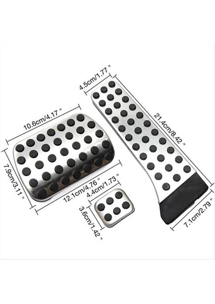 4 Set Araba Hızlandırıcı Fren Ayağı Pedalları Kapak Ayak Dönemi Padü Mercedes Benz C E S Glk Slk Cls Sınıfı W203 Lhd (Yurt Dışından)