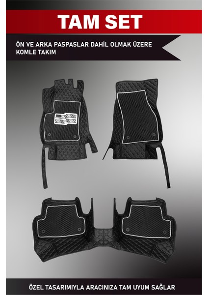 Nissan X-Trail E-Power (2023 ve Sonrası) 8d Deri Havuzlu Oto Paspas | Tam Koruma & Hızlı Montaj modelleri