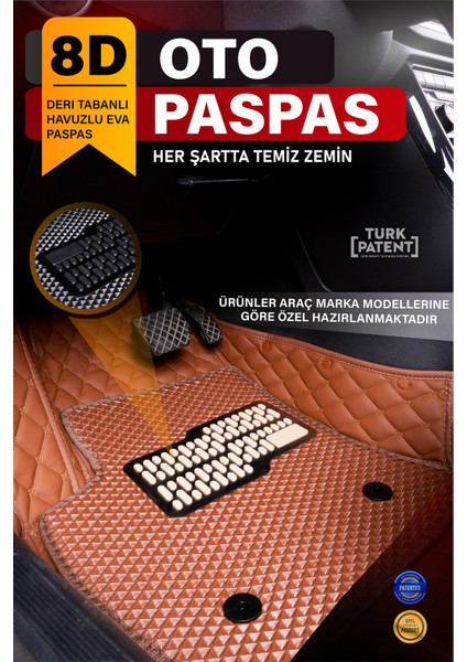 Ford Fiesta (2010-2016) 8d Deri Havuzlu Oto Paspas | Tam Koruma,araca Özel & Hızlı Montaj fiyatları