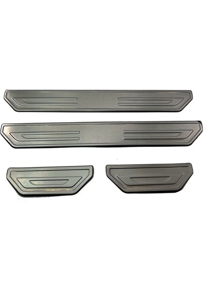 Araba Paslanmaz Çelik Ön Arka Dış Kapı Eşik Scuff Plaka Kapak Honda Zrv Zr-V Hr-V Hrv 2022+ Siyah (Yurt Dışından)