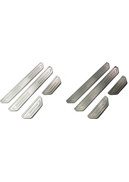 Araba Paslanmaz Çelik Ön Arka Dış Kapı Eşik Scuff Plaka Kapak Honda Zrv Zr-V Hr-V Hrv 2022+ Siyah (Yurt Dışından) fırsatları