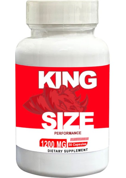 King Size Erkeklere Özel Deneyimlerin Formülü 1200 mg 30’lu