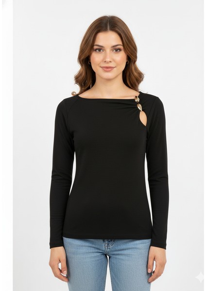 251063 Aksesuarlı Bluz
