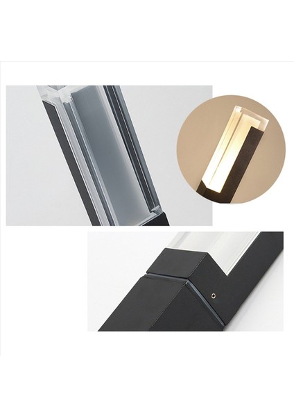 2x Insan Hareket LED Çim Işığı Açık Su Geçirmez IP65 Akrilik Gölge Bahçe Villa Peyzaj Geçit Çim Işığı (Yurt Dışından) modelleri