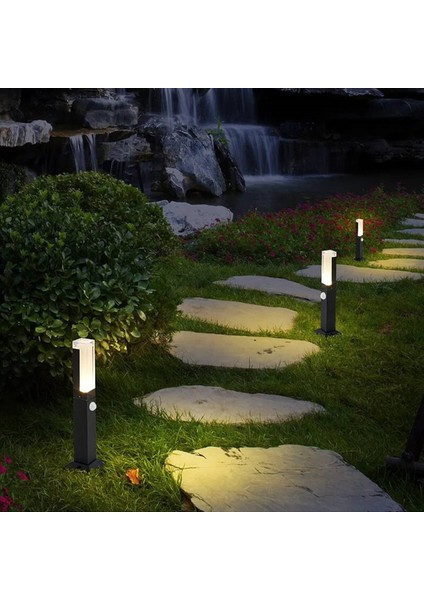 2x Insan Hareket LED Çim Işığı Açık Su Geçirmez IP65 Akrilik Gölge Bahçe Villa Peyzaj Geçit Çim Işığı (Yurt Dışından) fırsatları