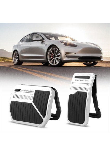 Tesla Model Y Model 3 2023 Pedal Kapakları Için Gaz Hızlandırıcı Kapak Aksesuarları (Gümüş) (Yurt Dışından) indirimleri