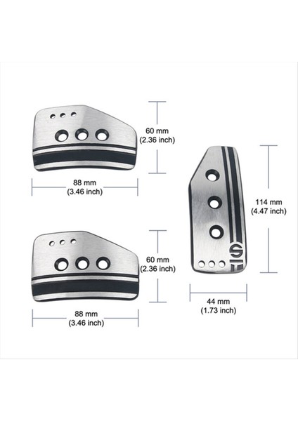 Araba Alüminyum Alaşım Ayak Dinlenme Hızlandırıcı Pedal Pedal Kapağı Manuel Şanzıman Arabası Pedalları (Yurt Dışından) modelleri