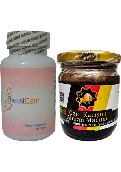 Breastgain Şekillendirici 60’lı + Erkeklere Özel Alaman Macunu 240 gr