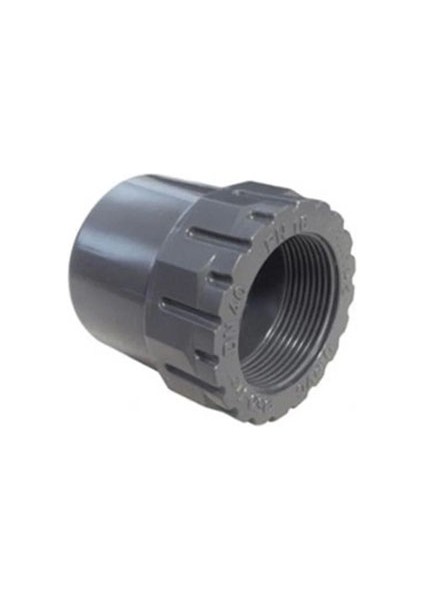 Uh-Pvc Tek Taraf Içten Dişli Redüksiyonlu Adaptör Ø63X2"-PN16