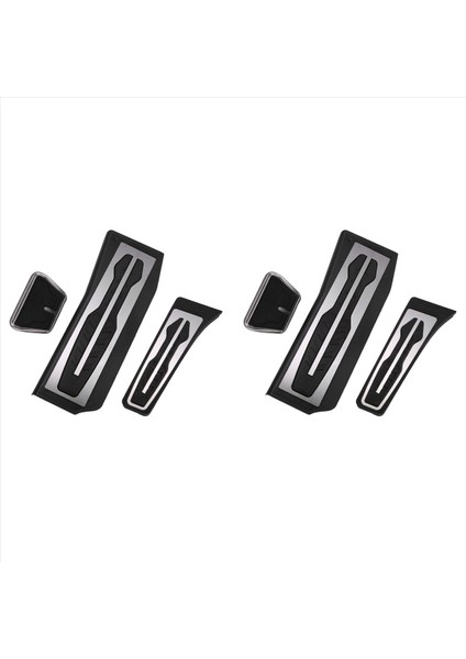 Bmw 5 Serisi Için 2x G30 G31 2017 Paslanmaz Çelik Araba Hızlandırıcı Pedal Pedalları Kapak Dinlenme Pedalları (Yurt Dışından)