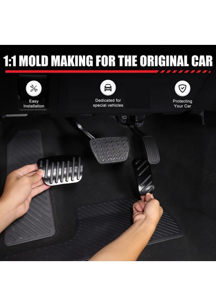 Toyota Land Cruiser 250 Prado LC250 2024 Aksesuarlar Paslanmaz Çelik B Için Araba Freni Pedal Gaz Hızlandırıcı Pedal Kapağı (Yurt Dışından) fırsatları