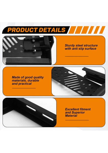 Ölü Pedal Sürücüsü Ayak Dinlenme Jeep Wrangler Için Sol Yan Kick Panel Jl Jlu 2018 - 2022 Gladiator Jt 2020 (Yurt Dışından) modelleri