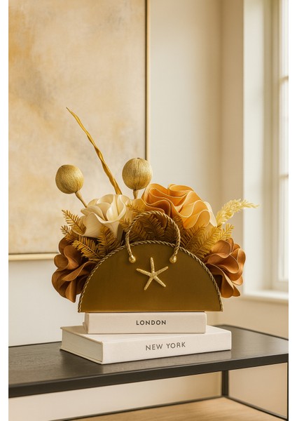 Lüks Çanta Latex Aranjman - Metal Saksı Eskitme modelleri