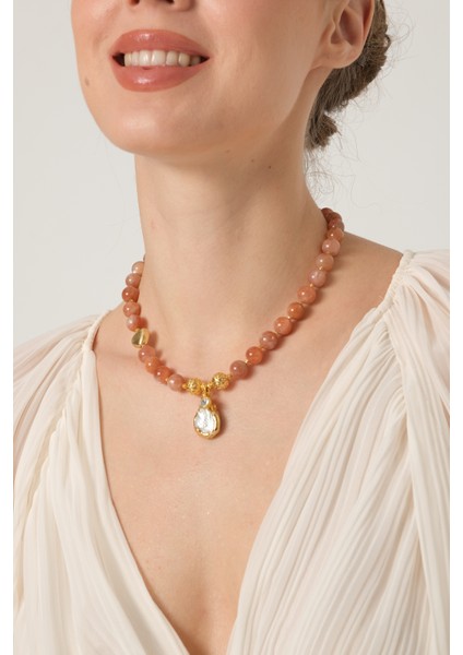 Inci Uçlu Güneş Taşı Kolye fırsatları