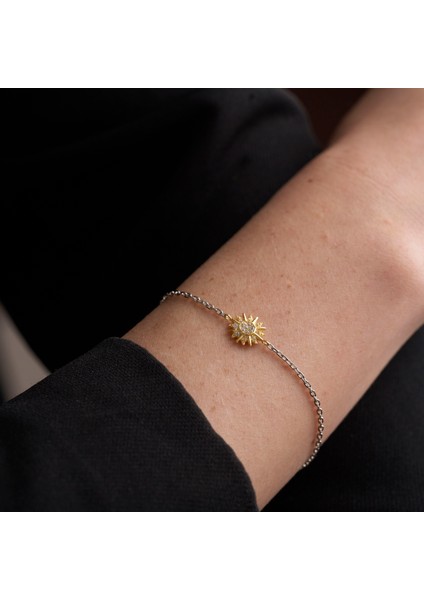 925 Ayar Gümüş Güneş Bileklik