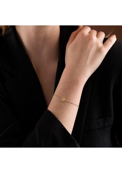 925 Ayar Gümüş Güneş Bileklik