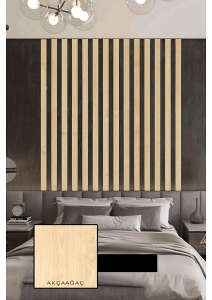 Akçaağaç Duvar Çıtası 1 Paket (50 Adet) 25 × 5 cm Dekoratif Şerit Duvar Çıtası Boyanabilir Mdf