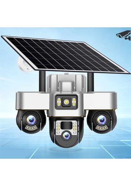 6mp, Güneş Enerjili, Sım Destekli Akıllı Ptz Kamera - Gece Görüşlü, Sesli, 7/24 Canlı Izleme