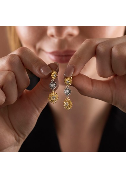 Sallantılı Güneş Küpe modelleri