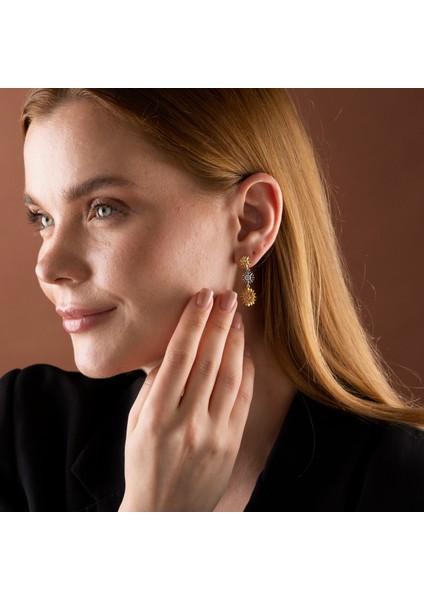 Sallantılı Güneş Küpe