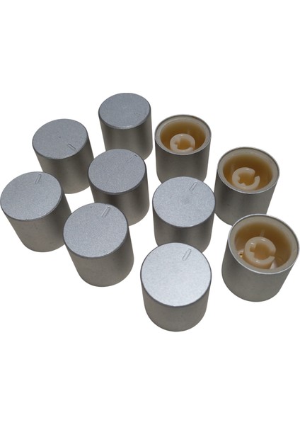 10 Adet Plastik Ses Kontrol Gri Pot Başlığı 20X22MM 6mm D Tip Mile Uygun fiyatları