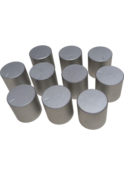 10 Adet Plastik Ses Kontrol Gri Pot Başlığı 20X22MM 6mm D Tip Mile Uygun modelleri