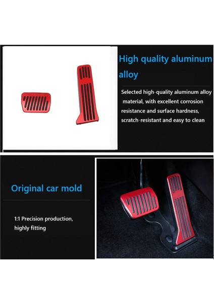 Alüminyum Alaşım Yok Sondaj Hızlandırıcı Pedal Kapakları Fren Ayağı Pedleri Mazda 2 3 6 Cx-3 Cx-5 Cx-9 Için 2 Adet (Kırmızı) (Yurt Dışından) fırsatları
