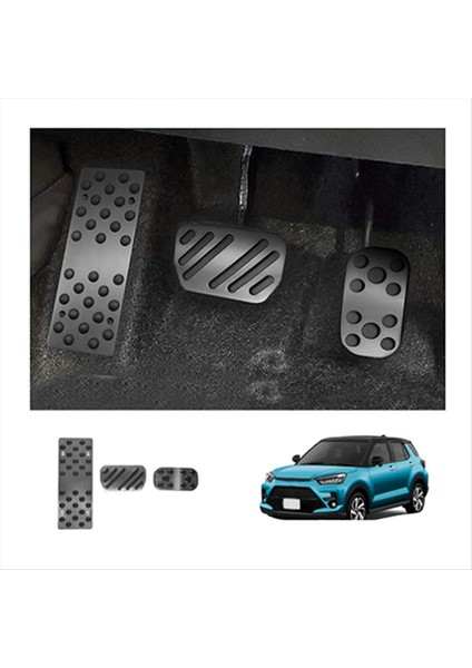 Araba Alüminyum Hızlandırıcı Pedal Pedal Pedal Pedal Iç Dekorasyon Toyota Düzenleme 2020-2022 Siyah (Yurt Dışından) fiyatları