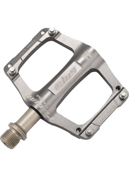 Shanmashi 3 Yatak Alüminyum Alaşım Ultralight Pedallar Dağ Bisiklet Pedalları Düz Pedallar Açık Spor Bisiklet Parçaları Titanyum Renk (Yurt Dışından) fiyatları