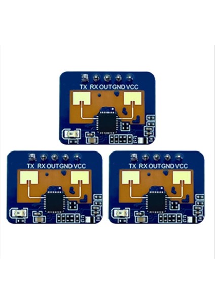 3pcs 24G Mmwave HLK-LD2410C Insan Varlığı Radar Hareket Algılama Modülü (Yurt Dışından)