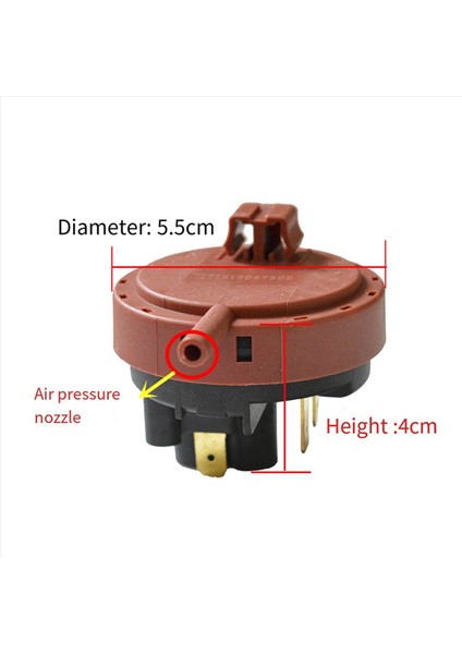 10X Çamaşır Makinesi Su Seviyesi Anahtarı 250VAC Ks-2 1-6 2A Davul Yıkama Basınç Kontrol (Yurt Dışından) modelleri