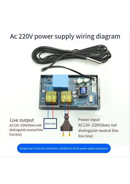 SA10W Wifi Termostat Sıcaklık Denetleyicisi Dijital Ekran Termostat Yüksek Düşük Sıcaklık Alarm (Yurt Dışından) fırsatları