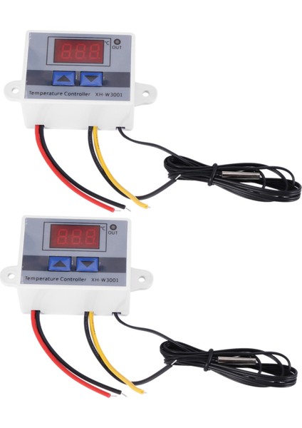 2x 220V Dijital LED Sıcaklık Denetleyicisi 10A Termostat Kontrol Anahtarı Probu Yeni (Yurt Dışından)