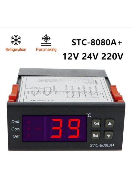 2x STC-8080A+DIJITAL Sıcaklık Denetleyicisi 220V Regülatör Soğuk Depolama Dondurucu Sensörü Higometre% 40 (Yurt Dışından) indirimleri