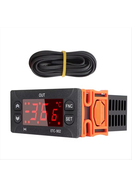 ETC-902 220V Ac Dijital Sıcaklık Denetleyicisi Thermostat Termoregülatör Yüksek Hassas Sensörle Inkübatör (Yurt Dışından)