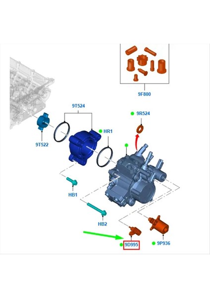 BK2Q-9D995-AA BK2Q9D995AA 1793886 Ford Transit Tourneo V362 Ranger Mazda BT50 Pro (Yurt Dışından) fiyatları